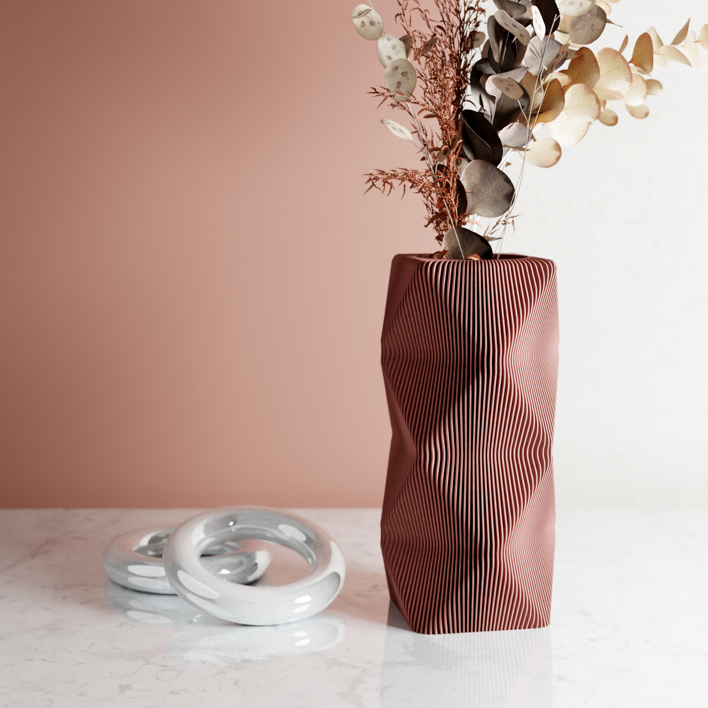 Mountain Vase Ceramic Modern