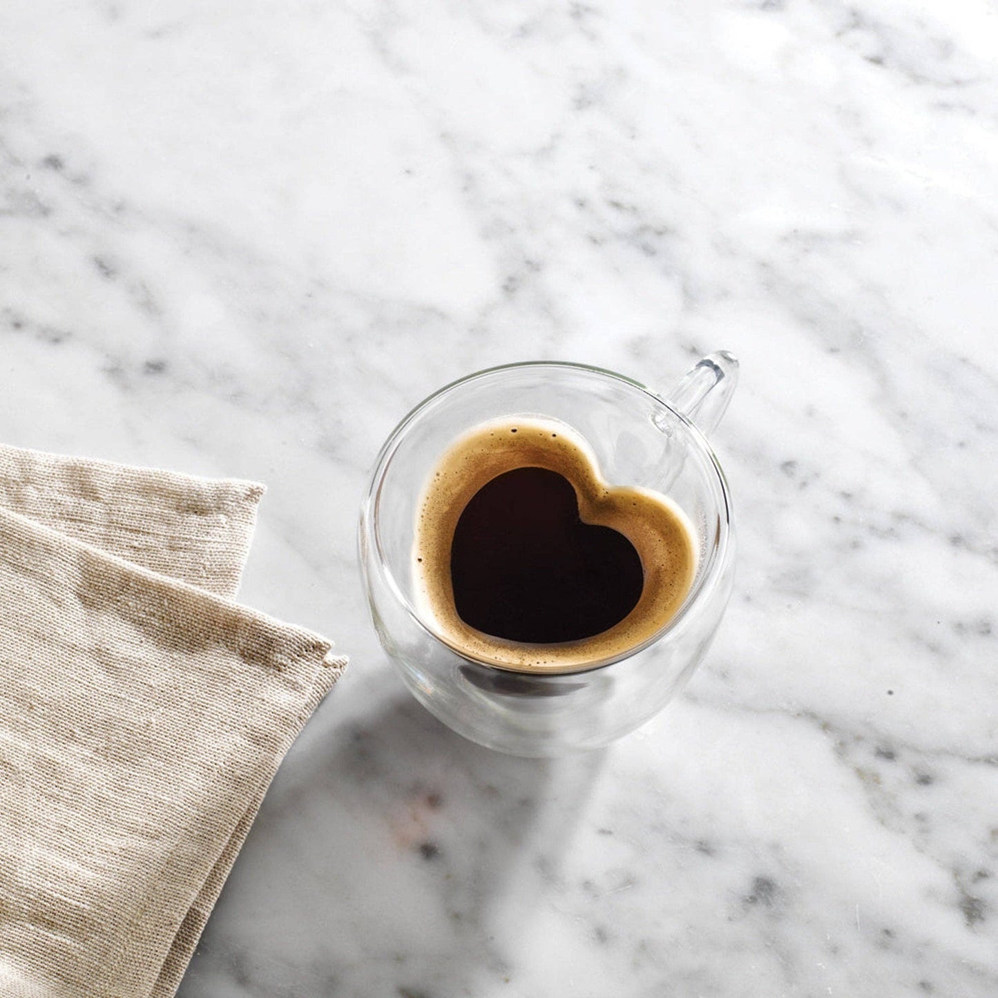 Double Wall Heart Mugs