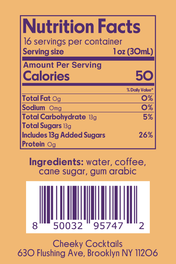 Espresso Syrup by Cheeky Cocktails