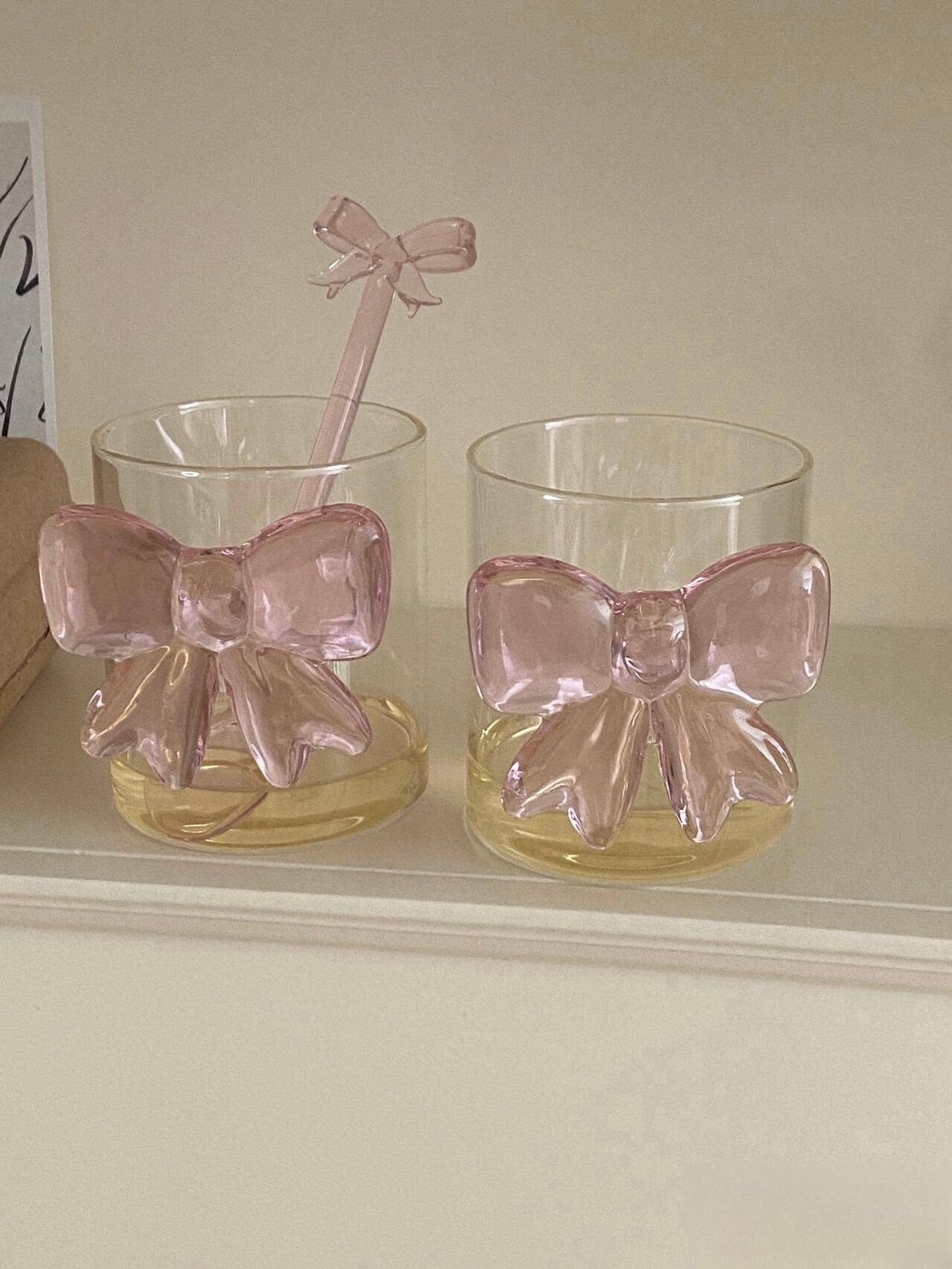 Handmade Whimsical Bow Knot Glass