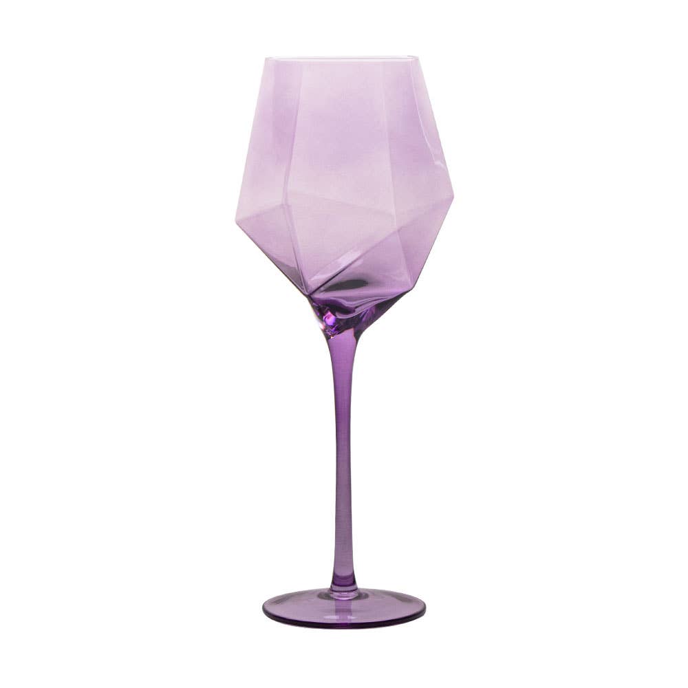 Vikko Decor Sparkle Purple Wine Glass