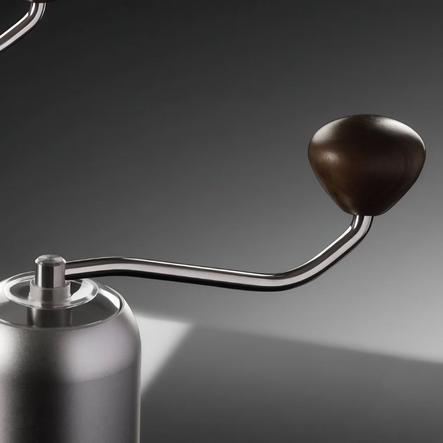 Z7 manual coffee grinder crank with wooden knob for pour-over brewing