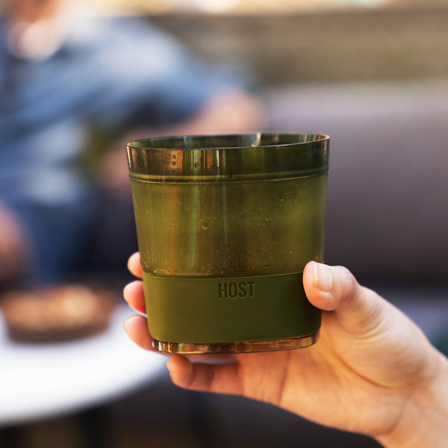 Whiskey FREEZE Cooling Cup in Olive Green - Set of 2