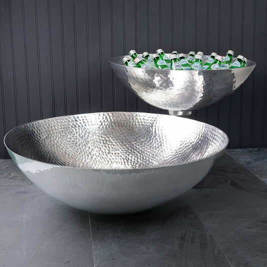 Extra Large Round Hammered Bowl