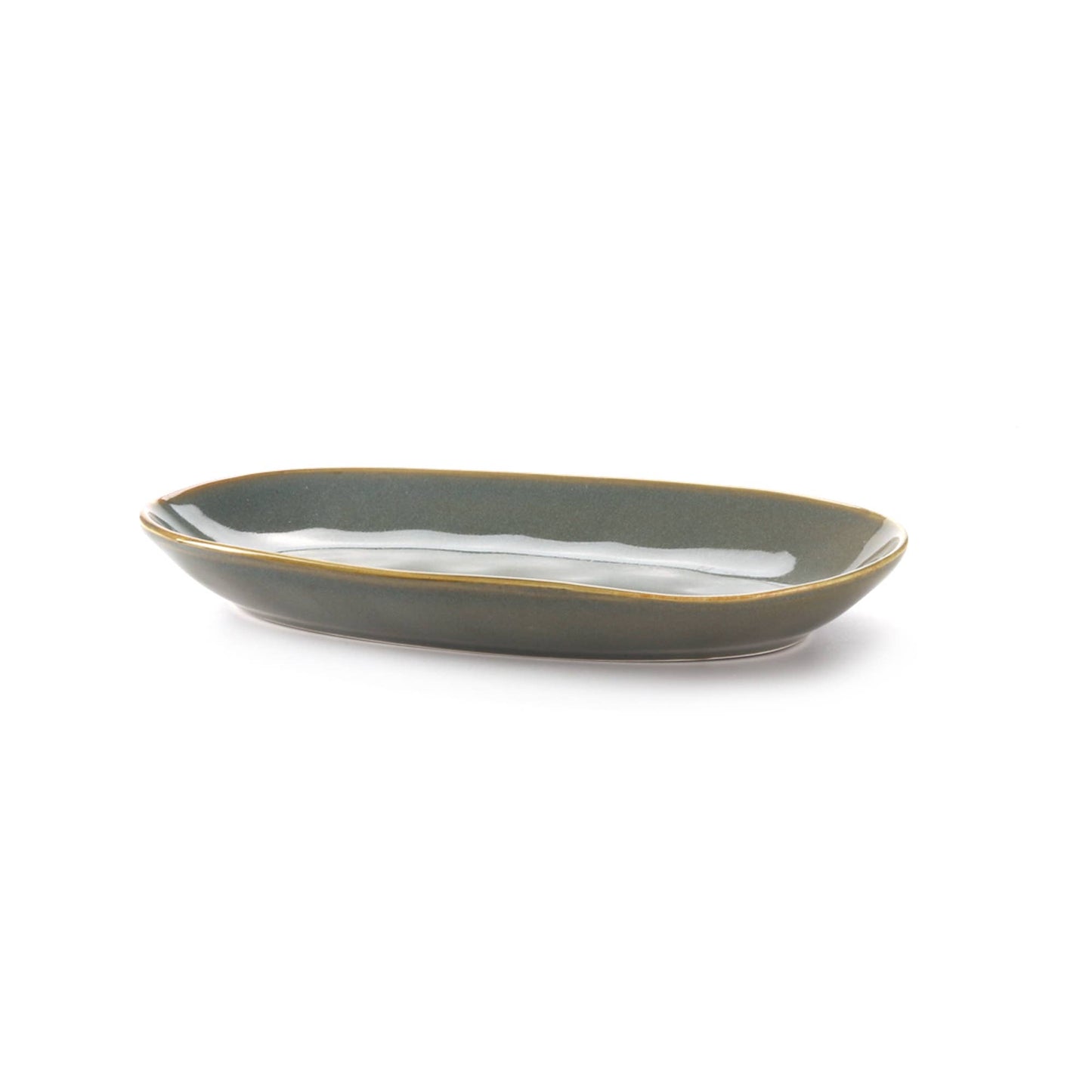 Flare Oval Platter - Green