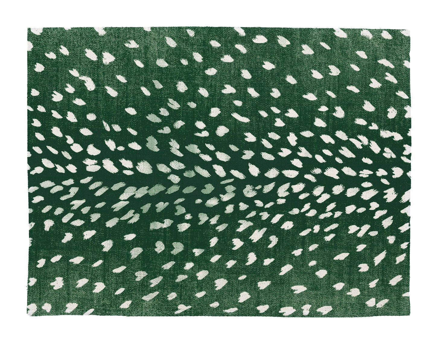 Hunter Green Antelope Linen Placemats - Set of 4