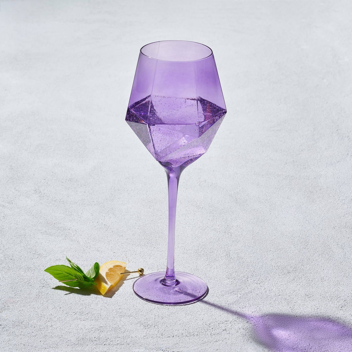 Vikko Decor Sparkle Purple Wine Glass