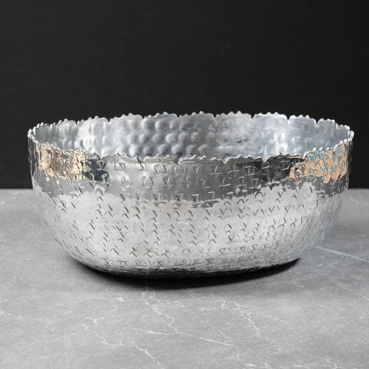 Oval Hammered Bowl