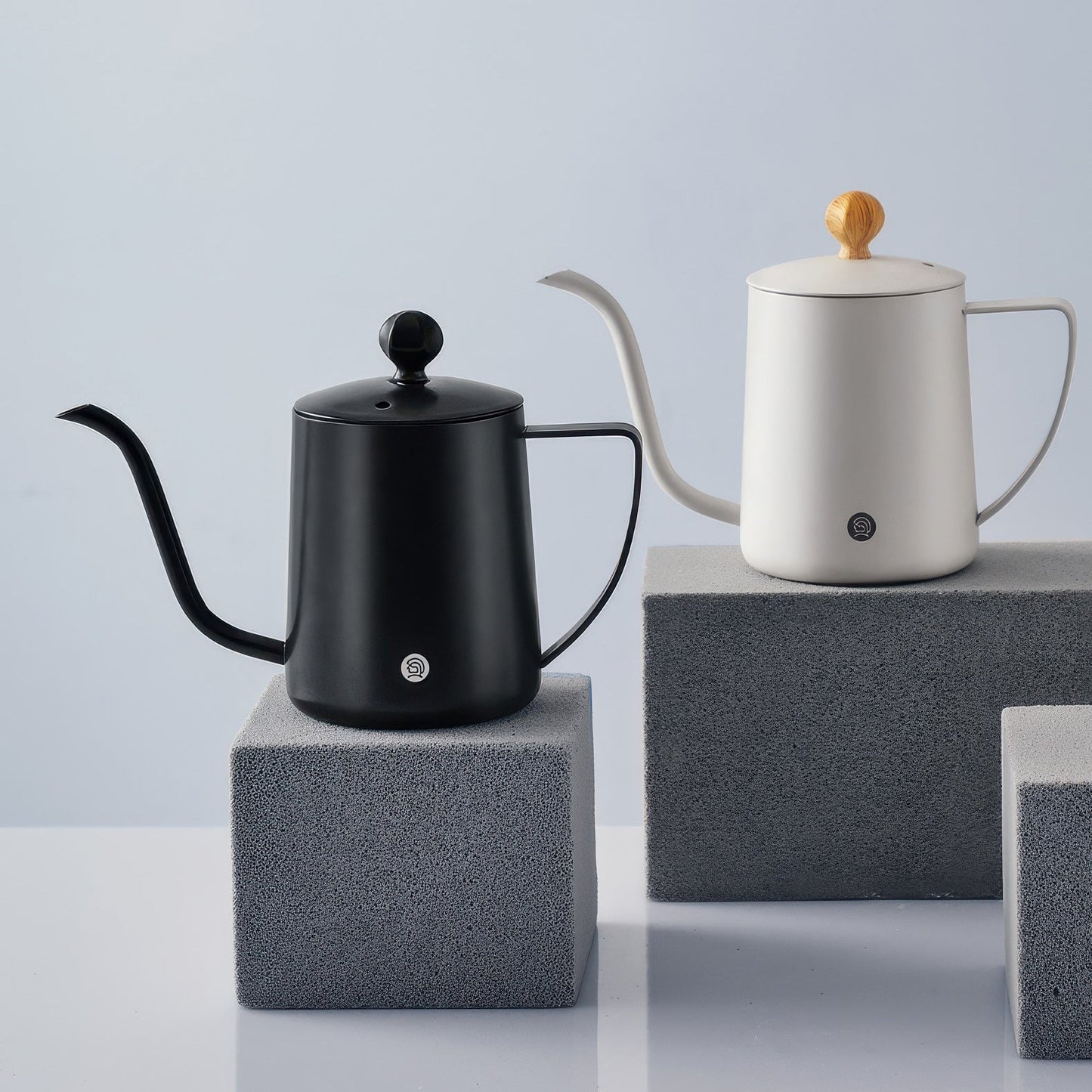 Gooseneck Pour Over Coffee Kettle in 304 stainless steel with precise pour control for optimal flavor.
