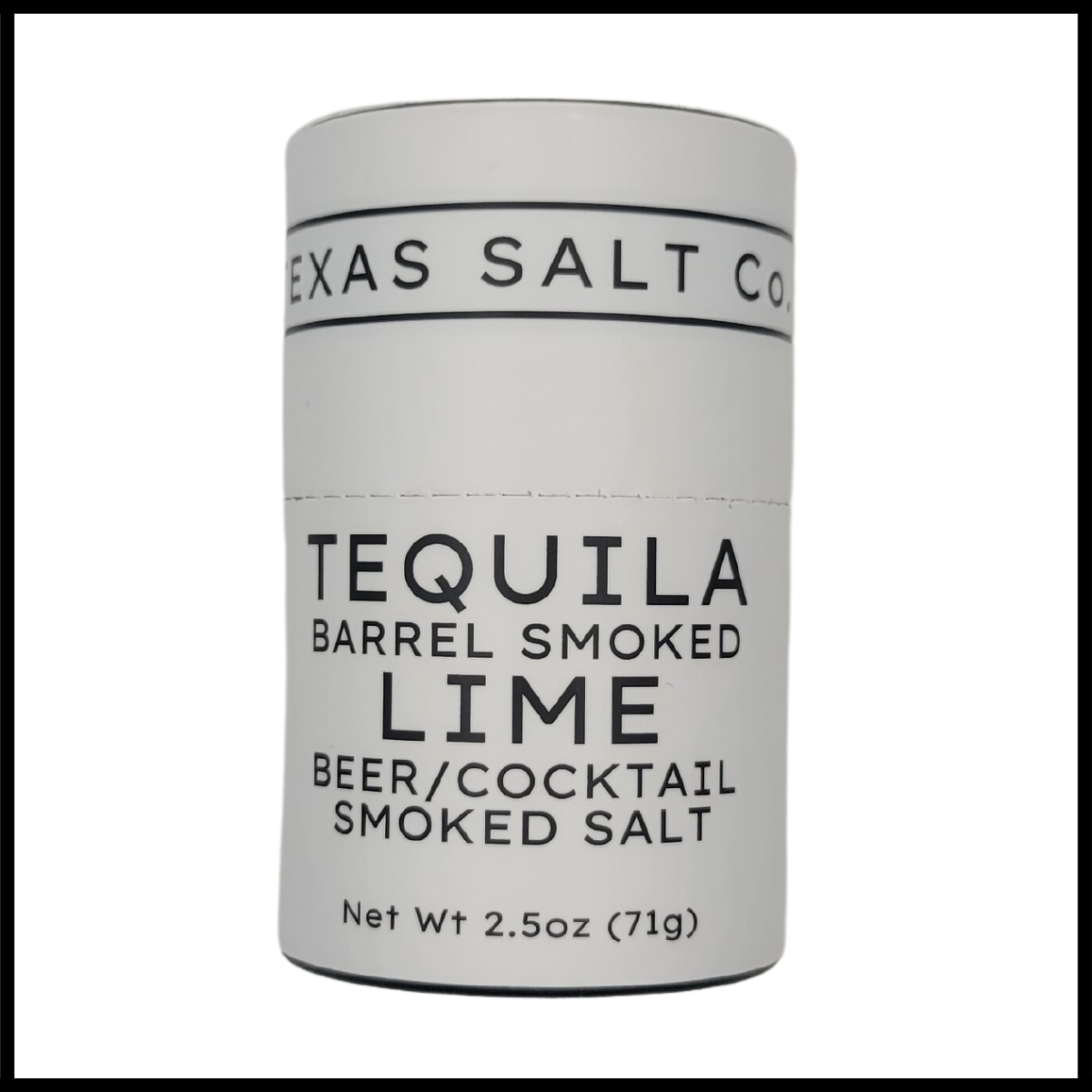 Tequila Barrel Smoked Lime Beer/Cocktail Salt tin label.