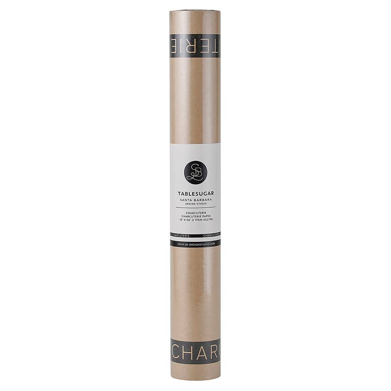 Charcuterie Paper Kraft roll for stylish boards and gifts, warm brown kraft paper.