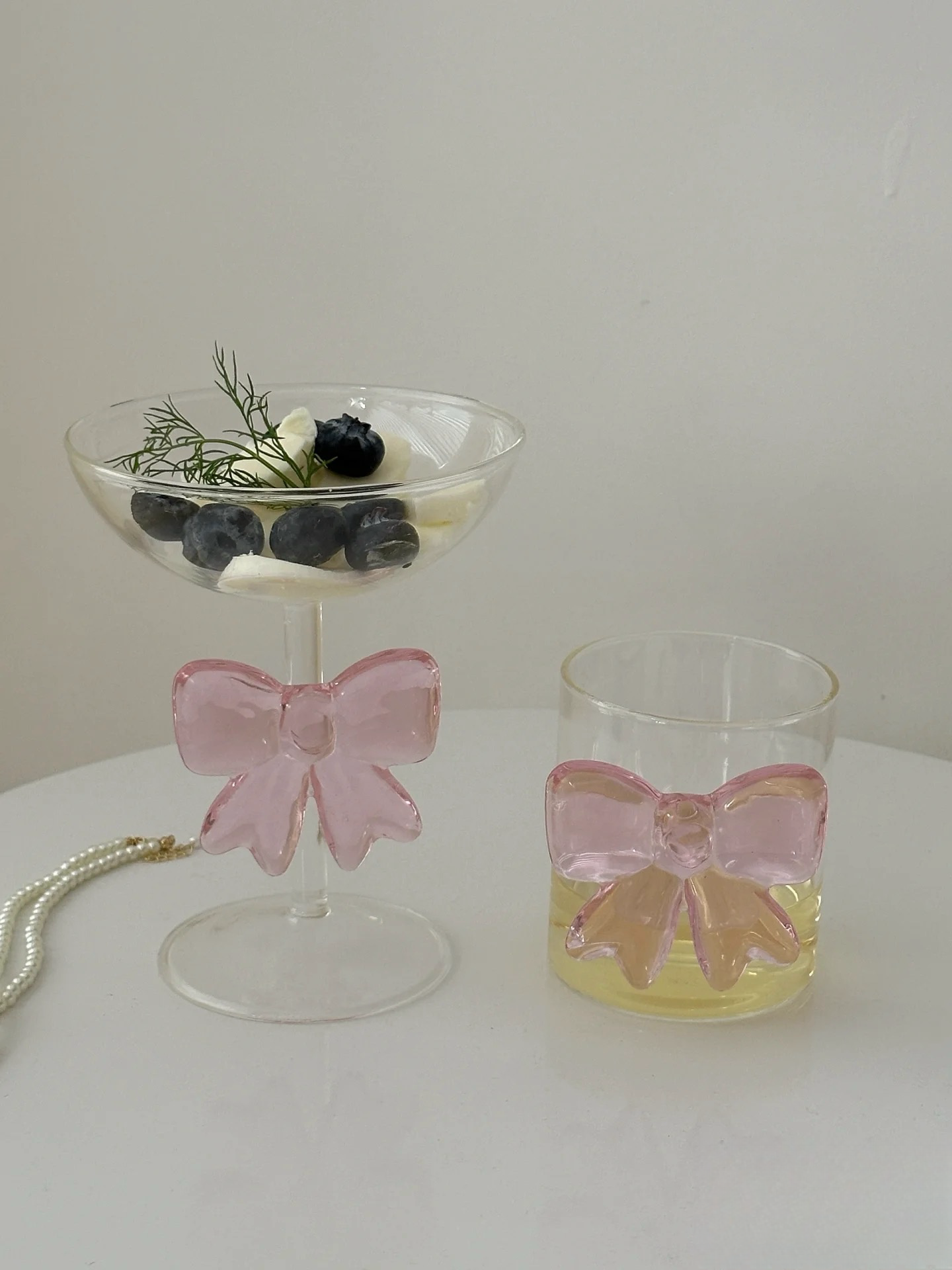 Handmade Whimsical Bow Knot Glass