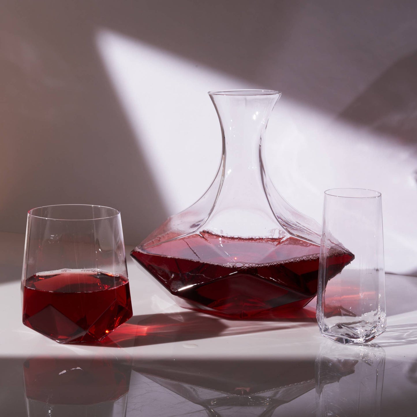 Seneca™ Faceted Crystal Wine Decanter