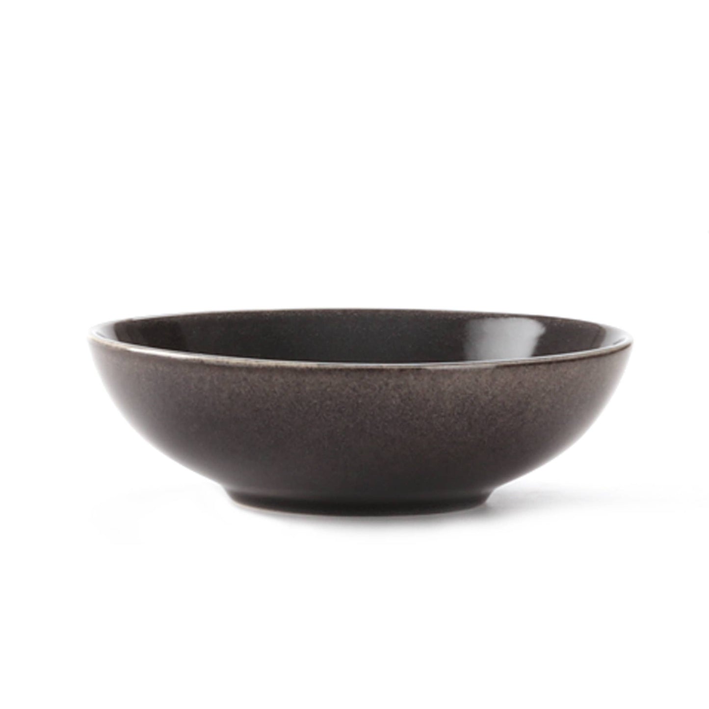Vikko Haven Serving Bowl - Black with Brown Rim