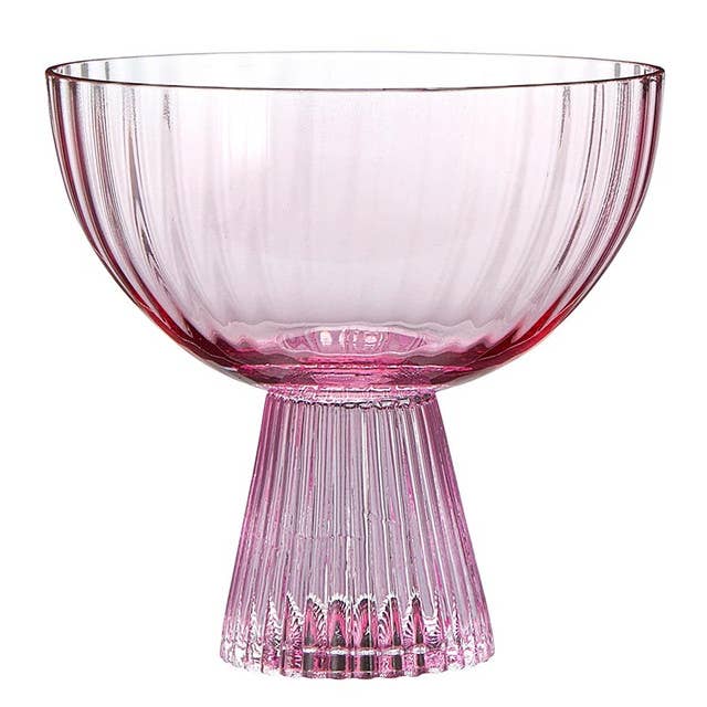 Coupe Glass - Light/Dark Pink