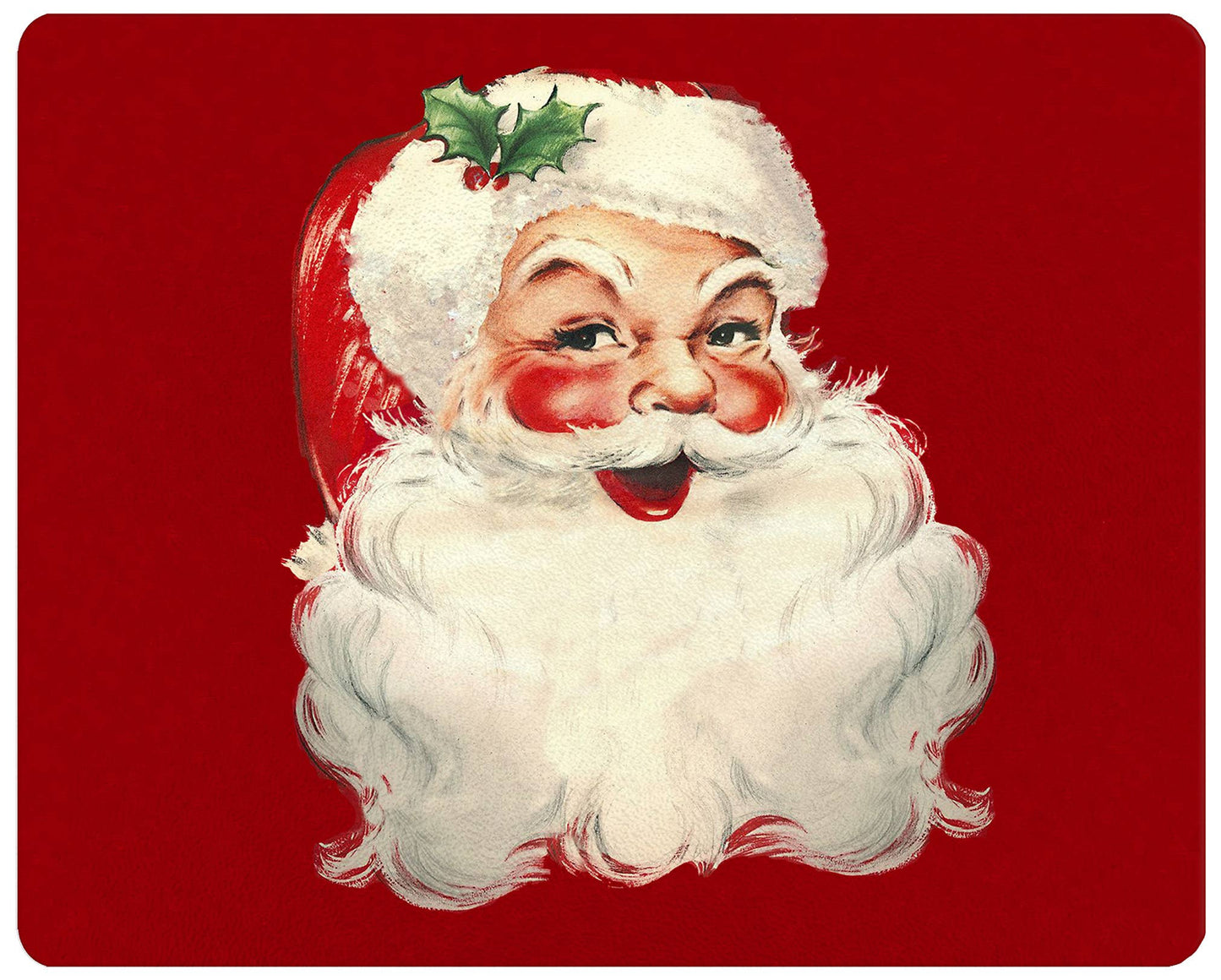 Smiling Santa Glass Cutting Board