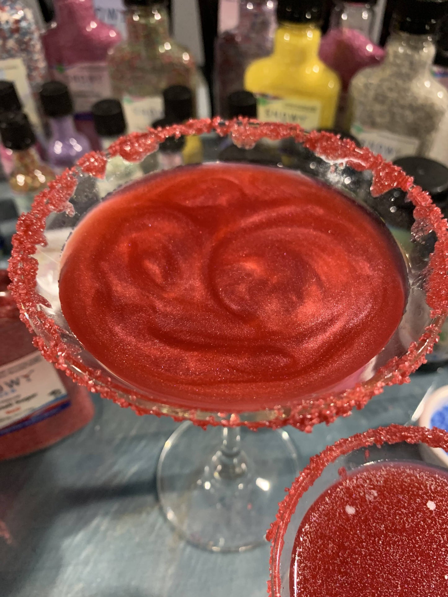 Snowy River Cocktail Glitter Red